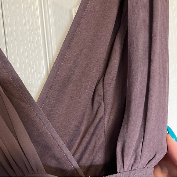 Lulu’s Dance The Night Away Dusty Purple Backless Maxi Dress Size Small - Picture 13 of 13